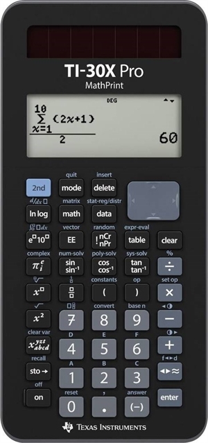 Texas Instruments TI-30X Pro Mathprint Vitenskapelig kalkulator